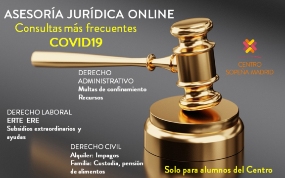 ASESORÍA JURÍDICA ONLINE POR COVID19 PARA ALUMNOS